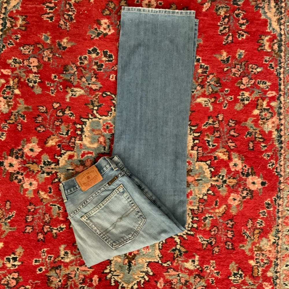 Lucky Brand EASY RIDER Button Fly Womens Distressed Jeans 30/30